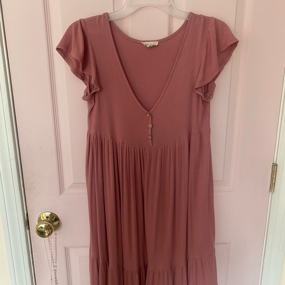 Pink babydoll dress